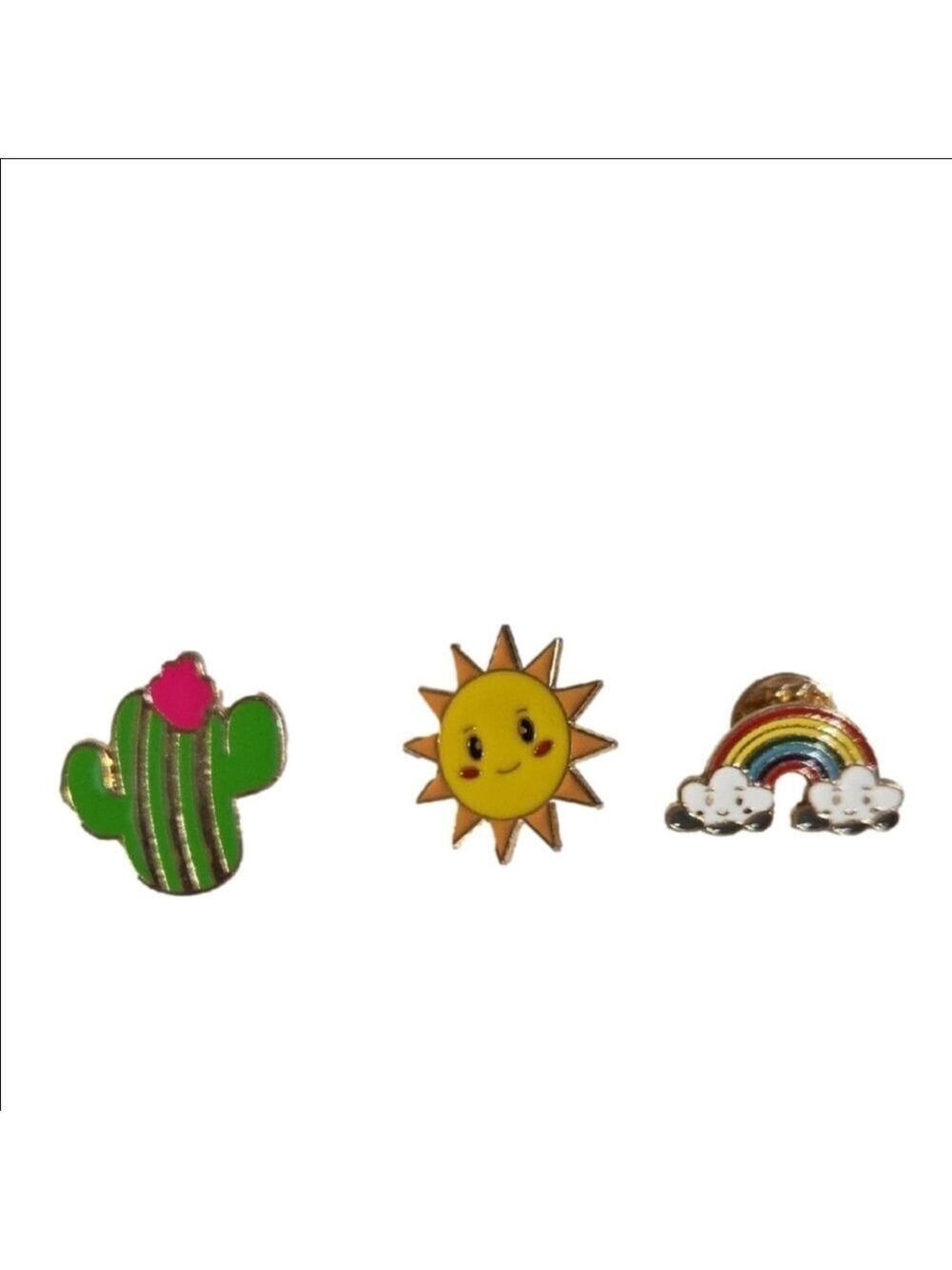 Sunny Smiles Enamel Pin Trio Kids